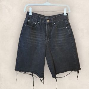 Nasty Gal Black Jean Shorts